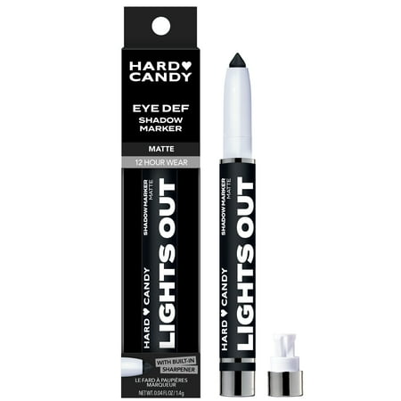 Hard Candy Eye Def Eyeshadow Stick, Matte, Creamy, Blendable Color. Black