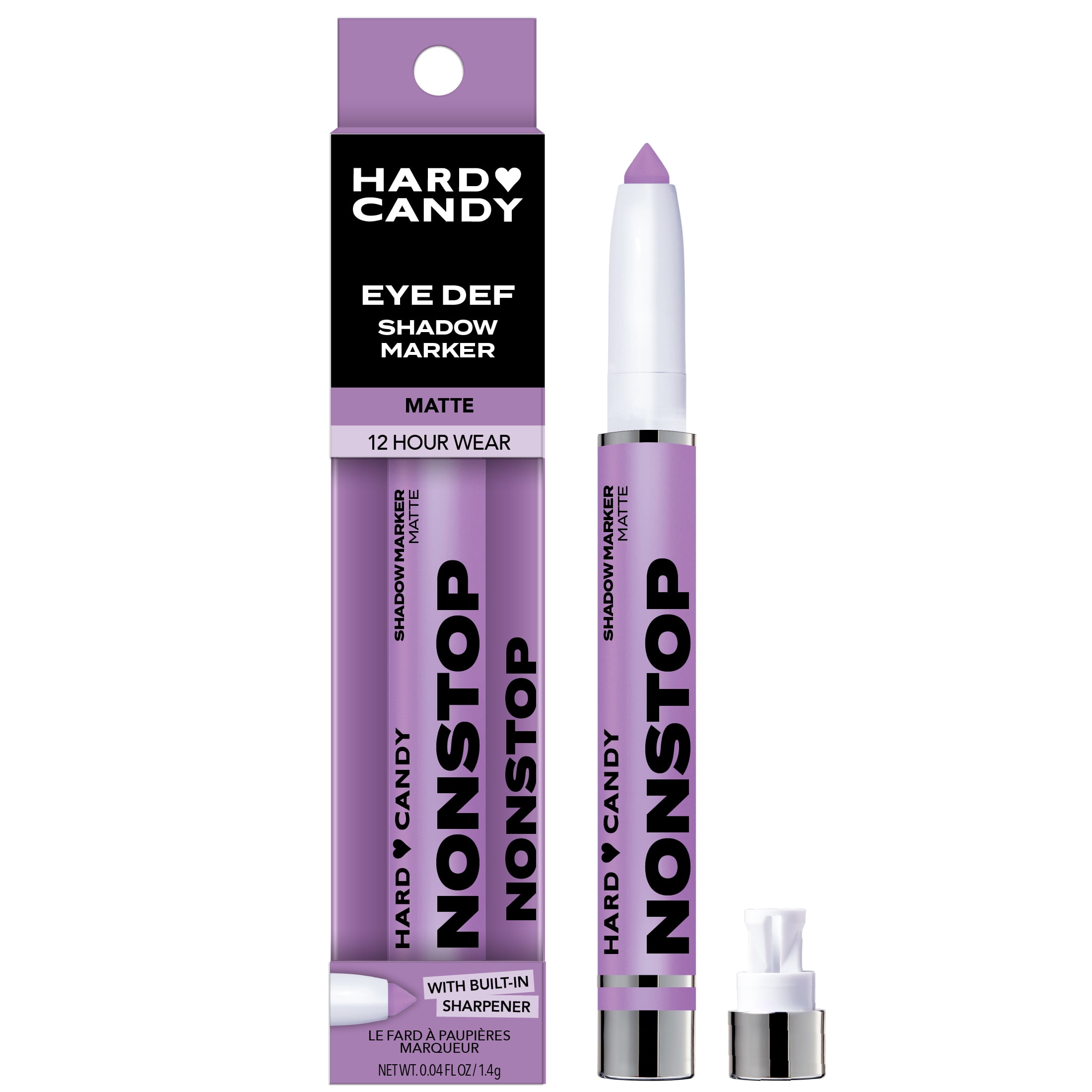 Hard Candy Eye Def Eyeshadow Stick, Matte, Creamy, Blendable Color. Purple