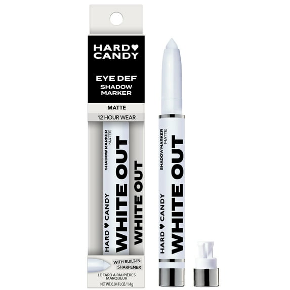 Hard Candy Eye Def Eyeshadow Stick, Matte, Creamy, Blendable Color. White