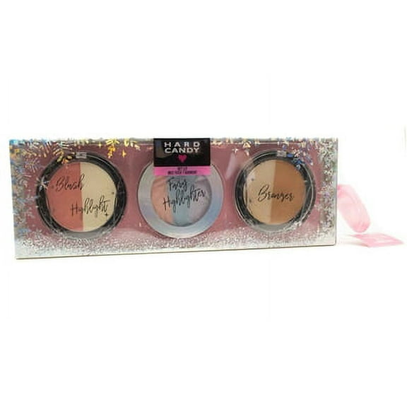Hard Candy GET LIT 3 Piece Collection; Blush & Highlighter, Fairy Highlighter, Bronzer  .35oz each
