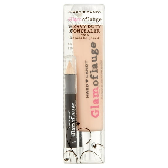 Hard Candy Glamoflauge Concealer with Pencil, 1095 Nude Beige, 0.08 oz