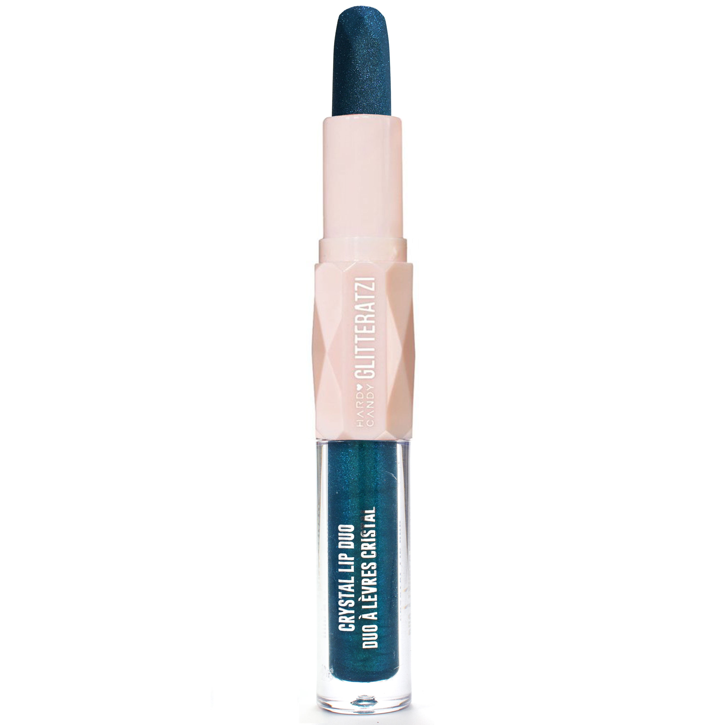 Hard Candy Glitteratzi Crystal Lip Duo, Teal My Thunder, lipstick .12oz