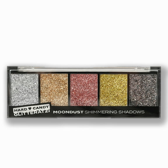 Hard Candy Glitteratzi, Eye Shadow Palette, Glitter Finish, Moondust, 5 Sparkling Shades, .26 oz