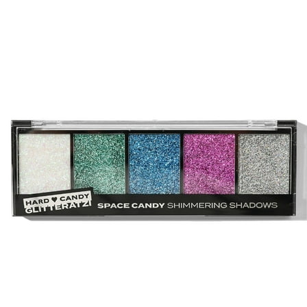 Hard Candy Glitteratzi, Eye Shadow Palette, Glitter Finish, Space Candy, 5 Sparkling Shades, .26 oz