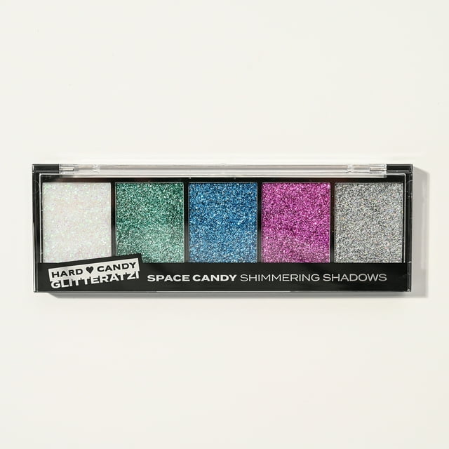 Hard Candy, Glitteratzi Shadow Palette, Space Candy, 5 Shimmering