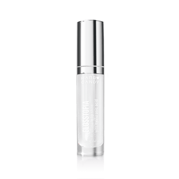 Hard Candy Glosstopia Lip Gloss, High-Shine Hydrating, Hyaluronic Acid, Crystal, Clear