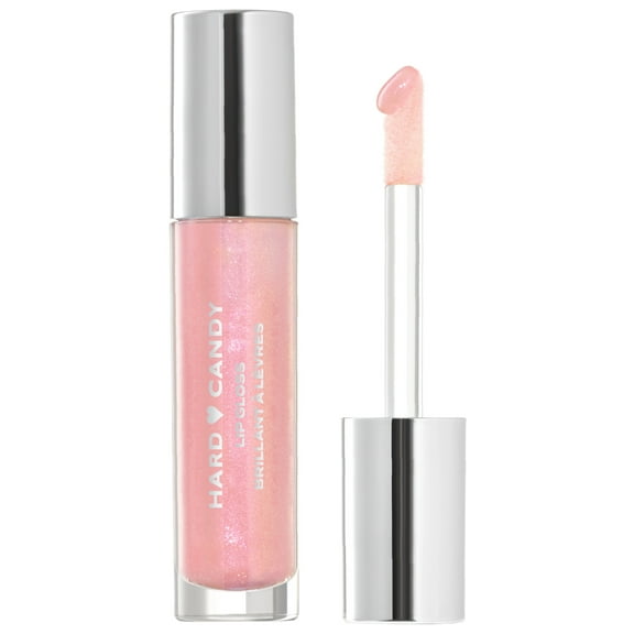 Hard Candy Glosstopia Lip Gloss, High-Shine Hydrating, Hyaluronic Acid, Opal Tease, Light Pink