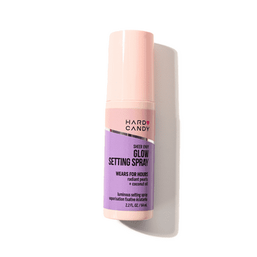 Hard Candy Glow Setting Spray, Illuminating Makeup Lock with 12-Hour Wear