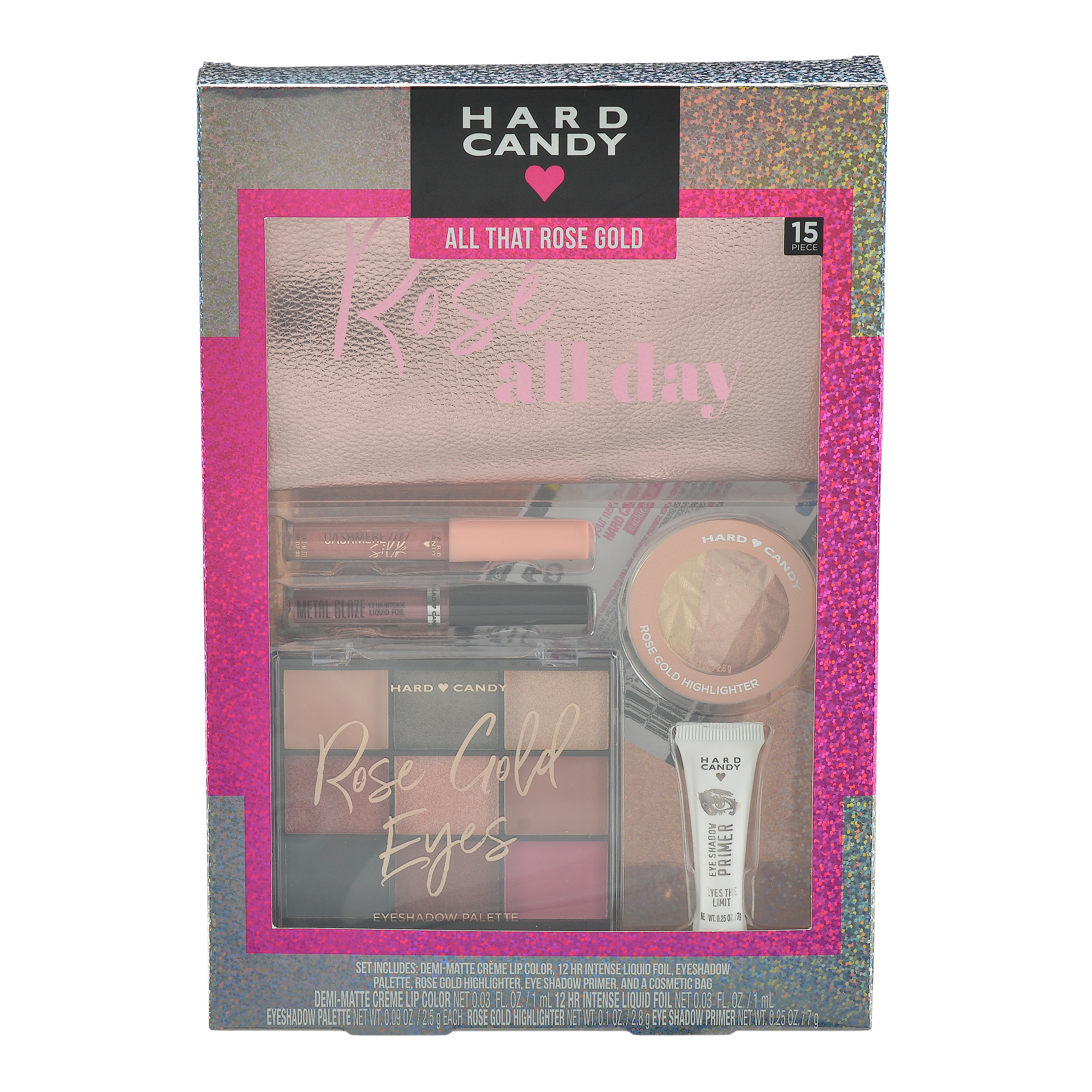 Hard Candy Holiday Makeup Gift Set, All That Rose Gold - image 1 of 3