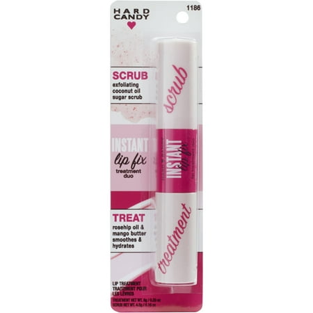 Hard Candy Instant Lip Fix, 1186 Scrub and Hydrating Treatment Duo, 0.26 oz