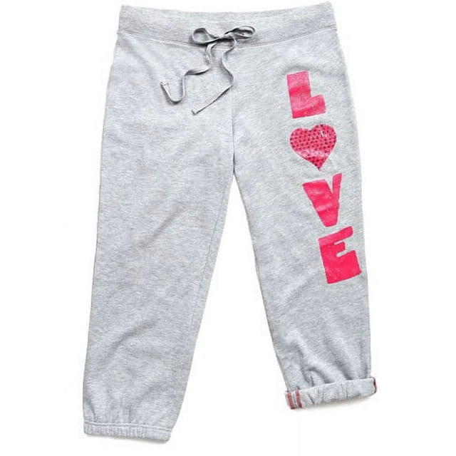 Hard Candy Juniors' French Terry Graphic Sweatpants - Walmart.com