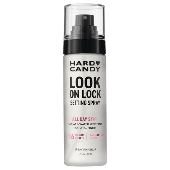 Hard Candy Look On Lock Setting Spray, Alcohol-Free, 16 HR Hold, Sweat Resistant, Longwear