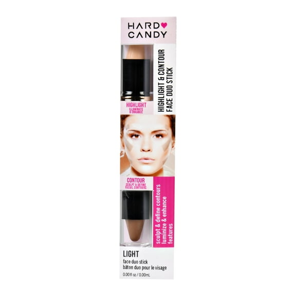 Hard Candy Look Pro! Highlight & Contour Duo, 1096 Light, 0.0184 oz