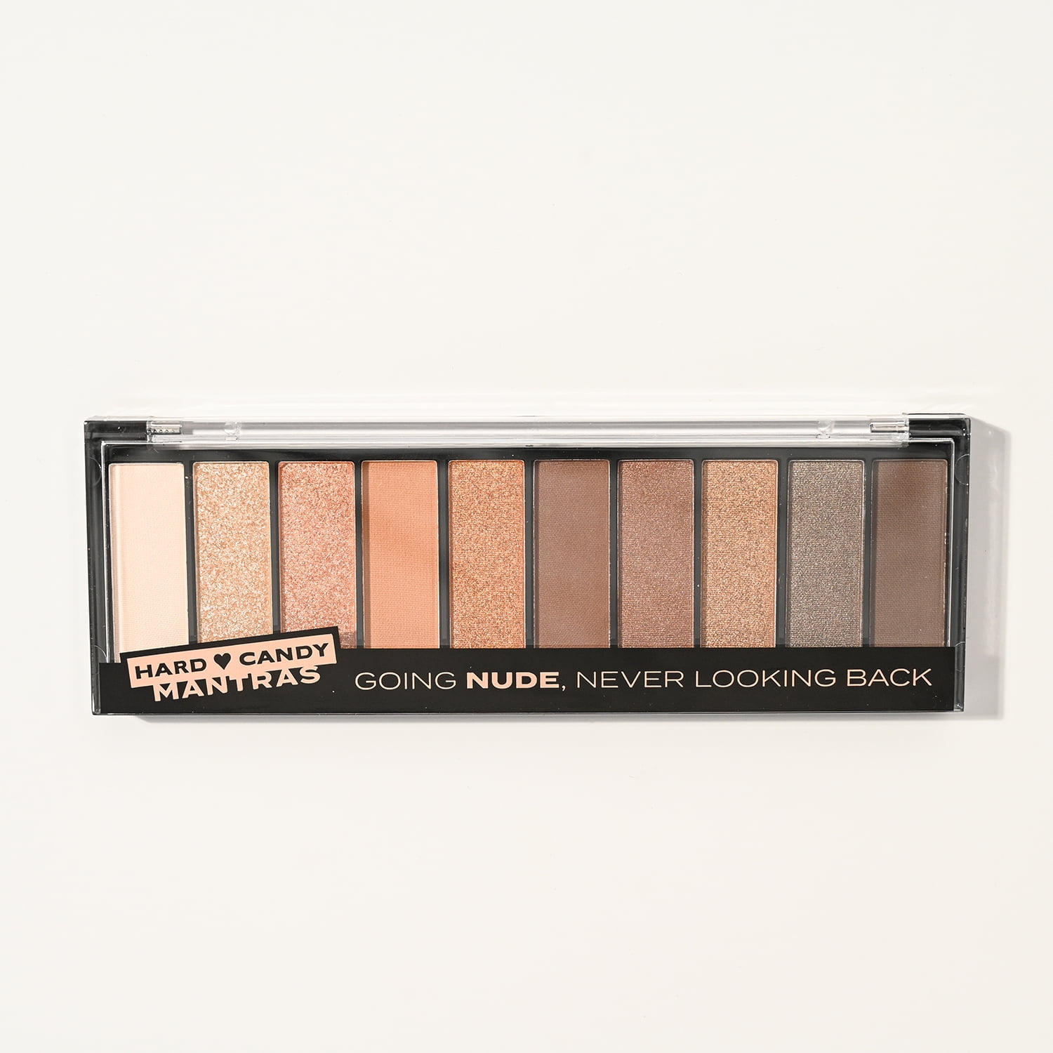 Hard Candy, Mantra Eyeshadow Palette, 10 Long-Lasting Shades, Going Nude,  0.4 oz