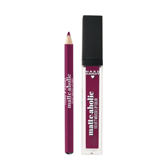 Hard Candy Matte-aholic Velvet Lipcolor & Liner 1529 Berry Chic