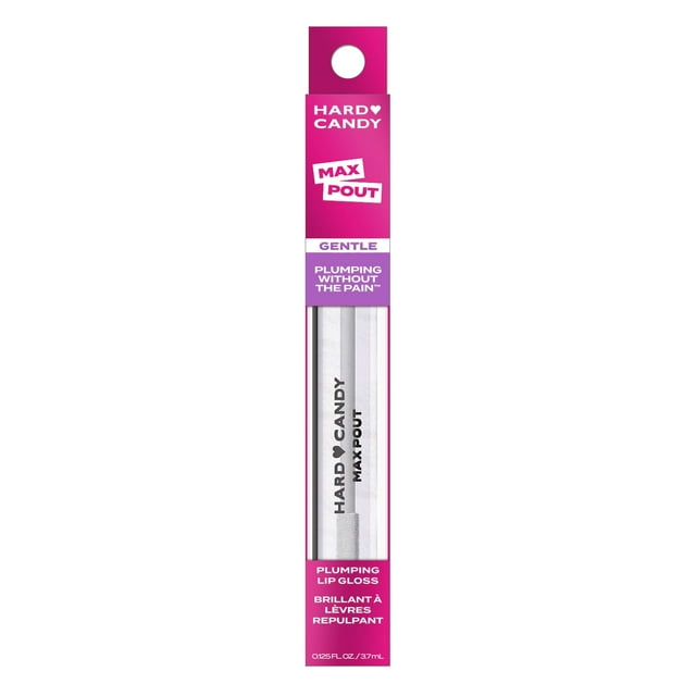 Hard Candy, Max Pout Gentle Plumping Lip Gloss, Volumizing Serum, 3.7ml
