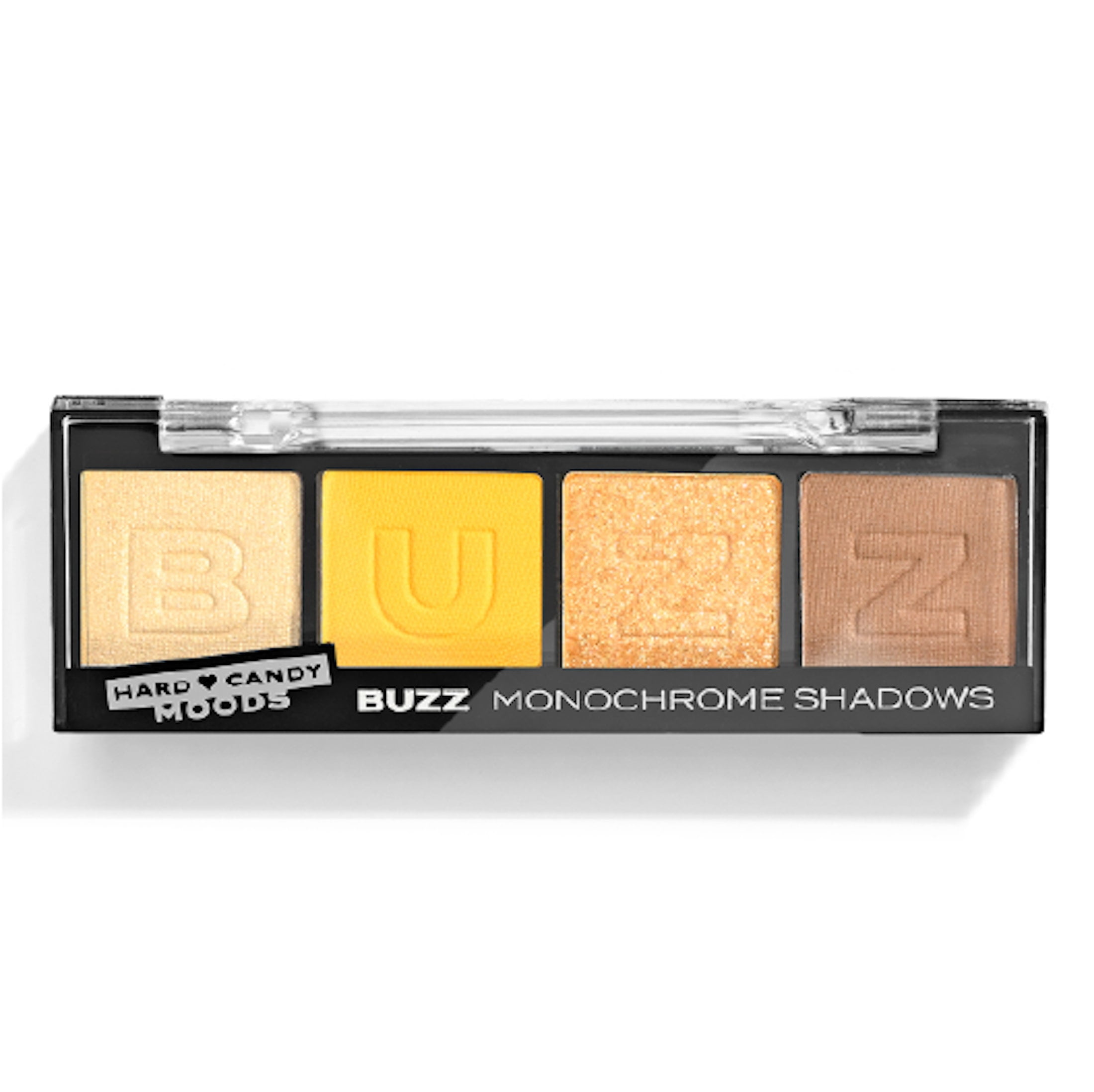 Hard Candy, Moods Shadow Palette, 4 Bold & Buildable Monochromatic Shades, BUZZ, .10oz