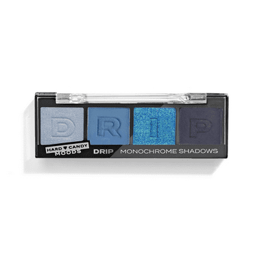 Hard Candy, Moods Shadow Palette, 4 Bold & Buildable Monochromatic Shades, DRIP, .10oz