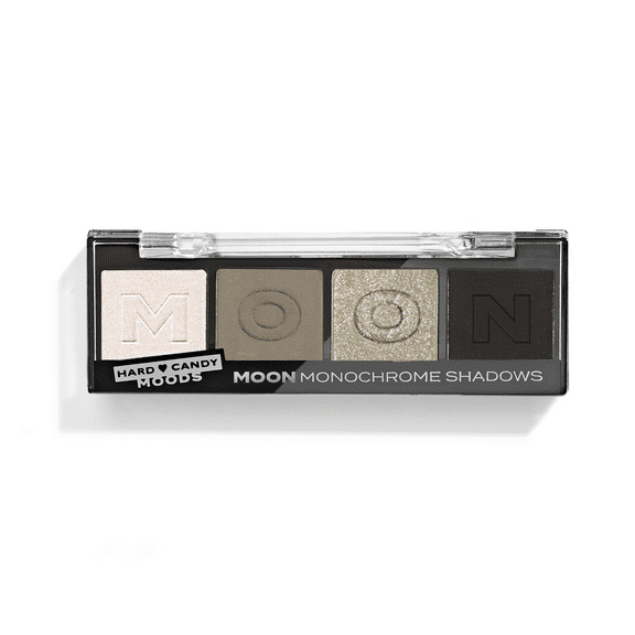 Hard Candy, Moods Shadow Palette, 4 Bold & Buildable Monochromatic Shades, MOON, .10oz