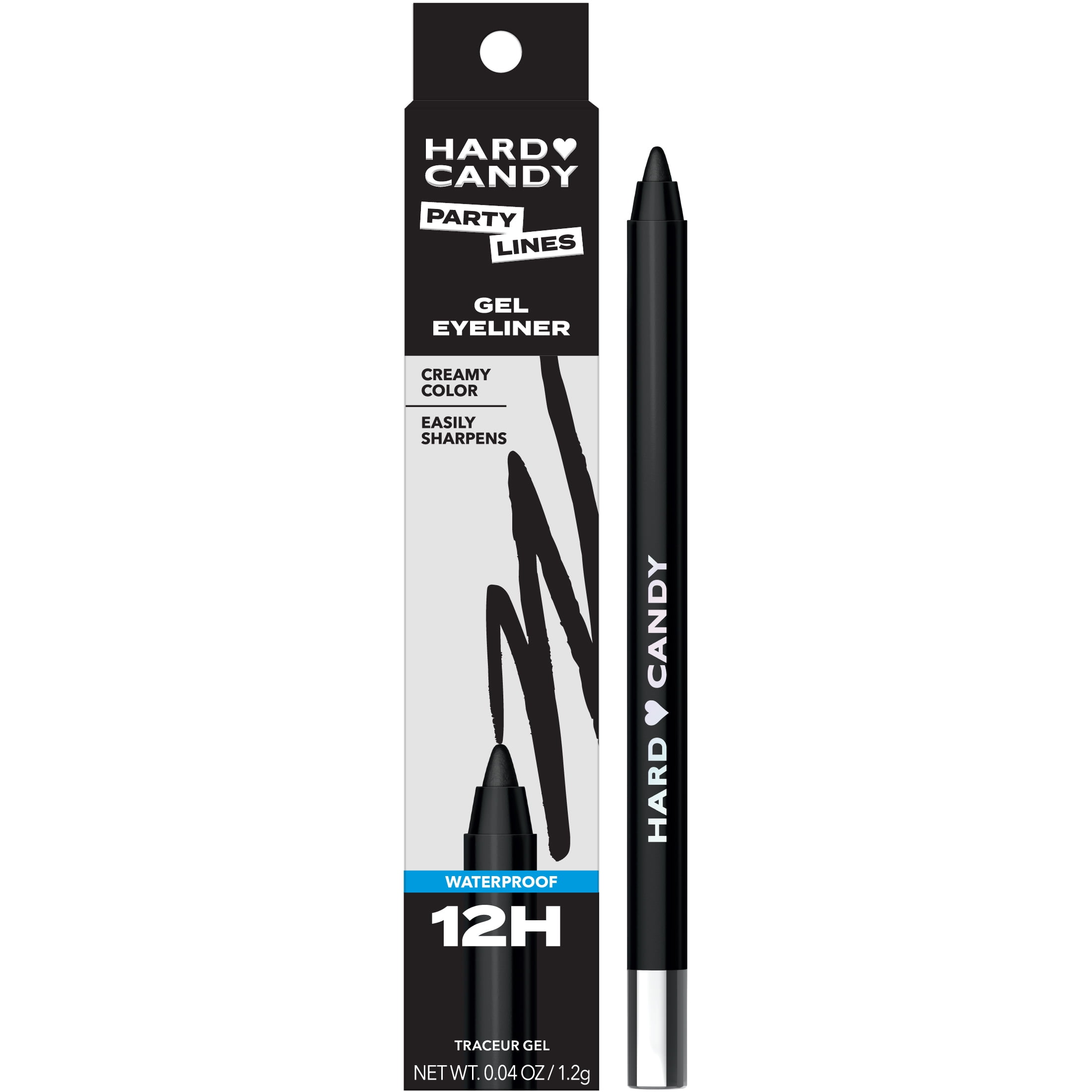 Hard Candy Party Lines Gel Eyeliner, Pencil Liner, 12HR