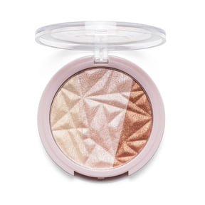 Hard Candy Just Glow Highlighter, Pressed Powder, Shimmery Glow, Rose Gold 3 Shades in 1