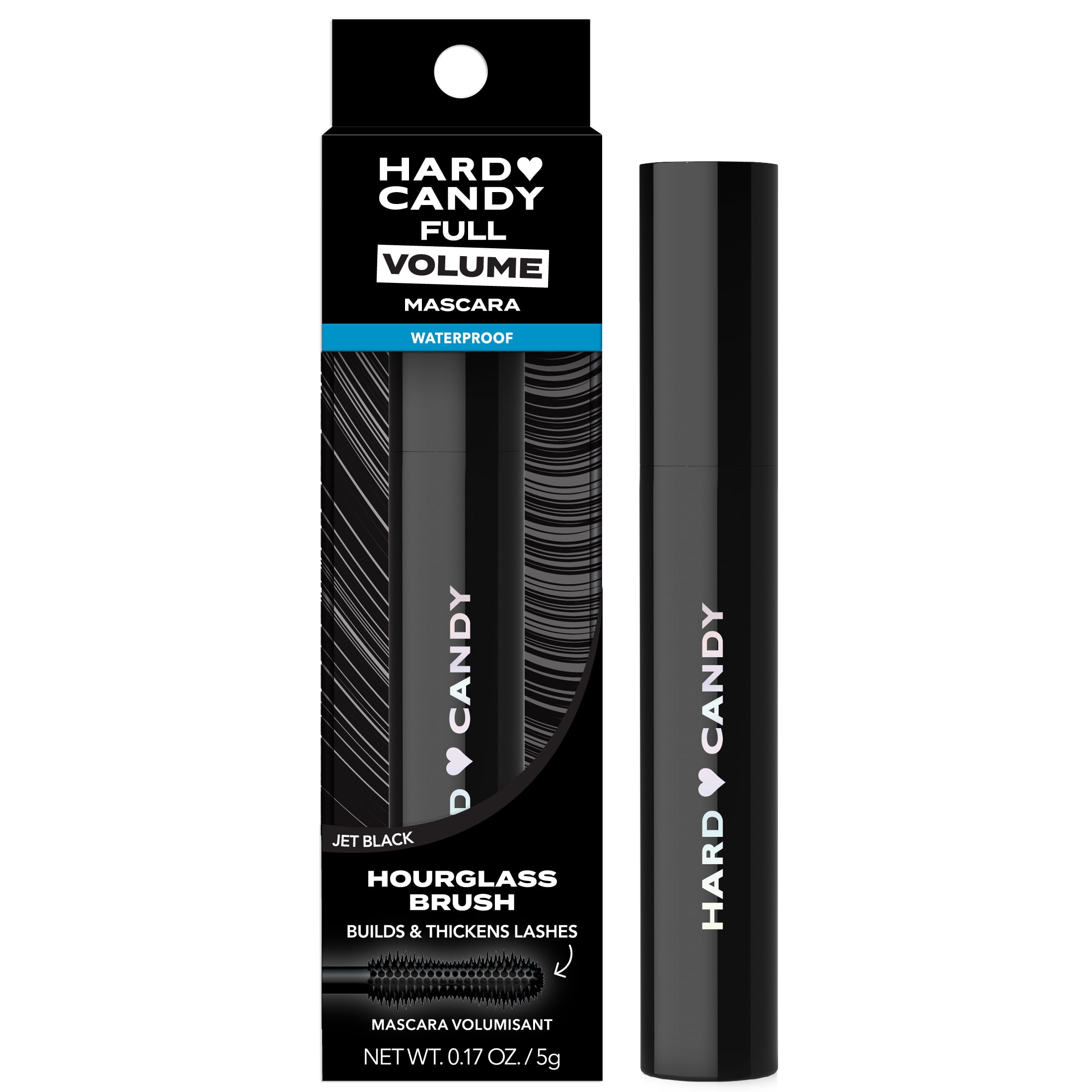 Hard Candy Ultimate Lash Volumizing Mascara, Jet Black, Waterproof
