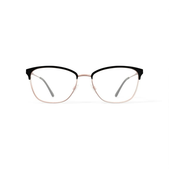 Hard Candy Women's HC280 Cat Eye Prescription Eyeglasses with Case, Black/Gold