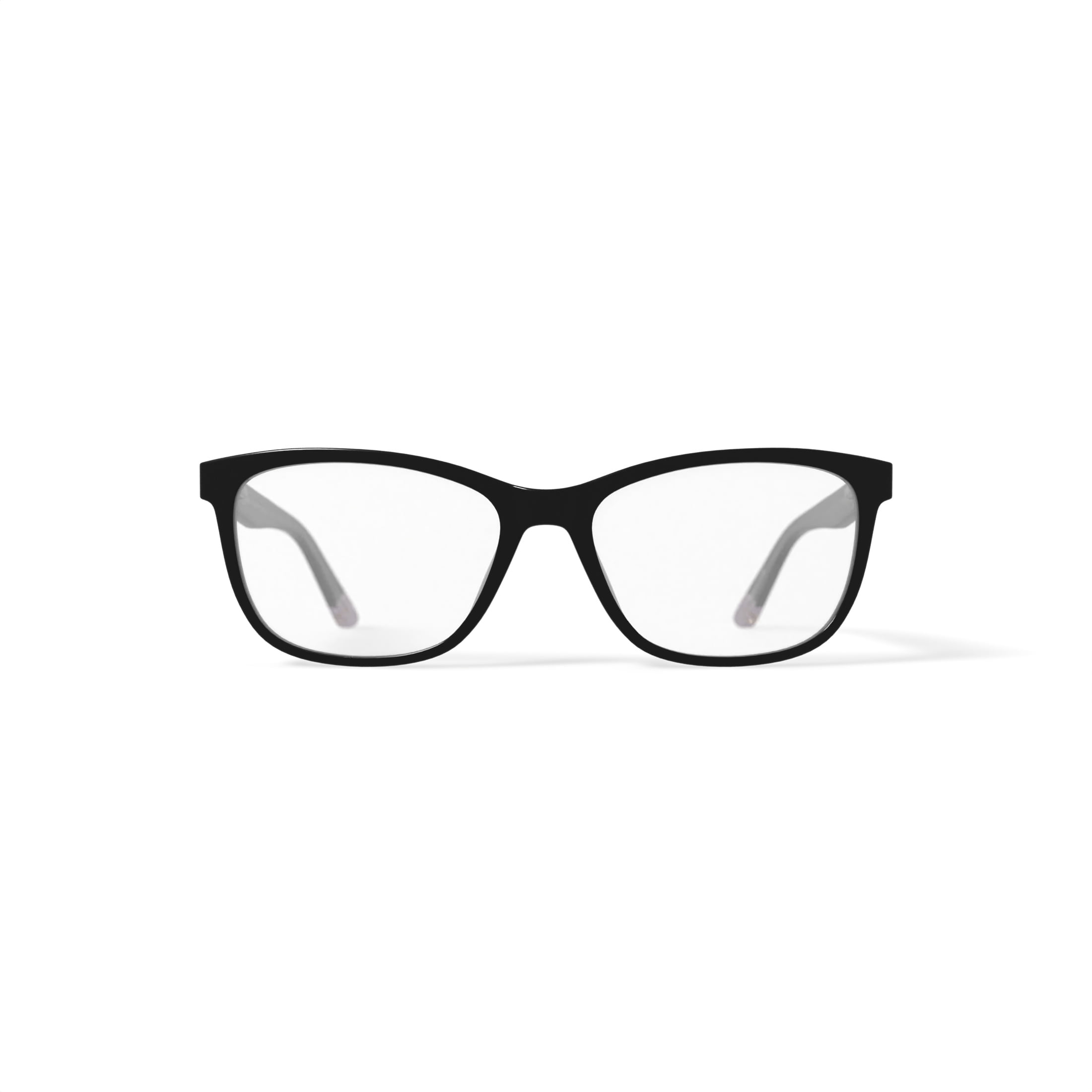 Hard Candy Women's HC38 Square Prescription Eyeglasses with Case, Dark Grey