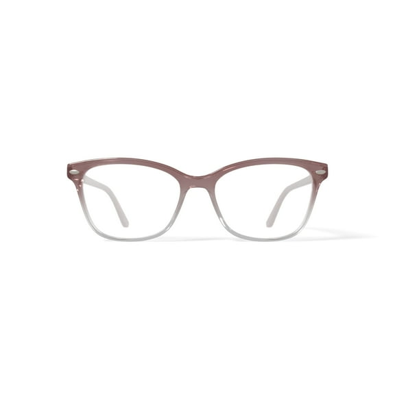 Hard Candy Women's HCV06 Sandy Square Prescription Eyeglasses with Case, Light Brown Gradient