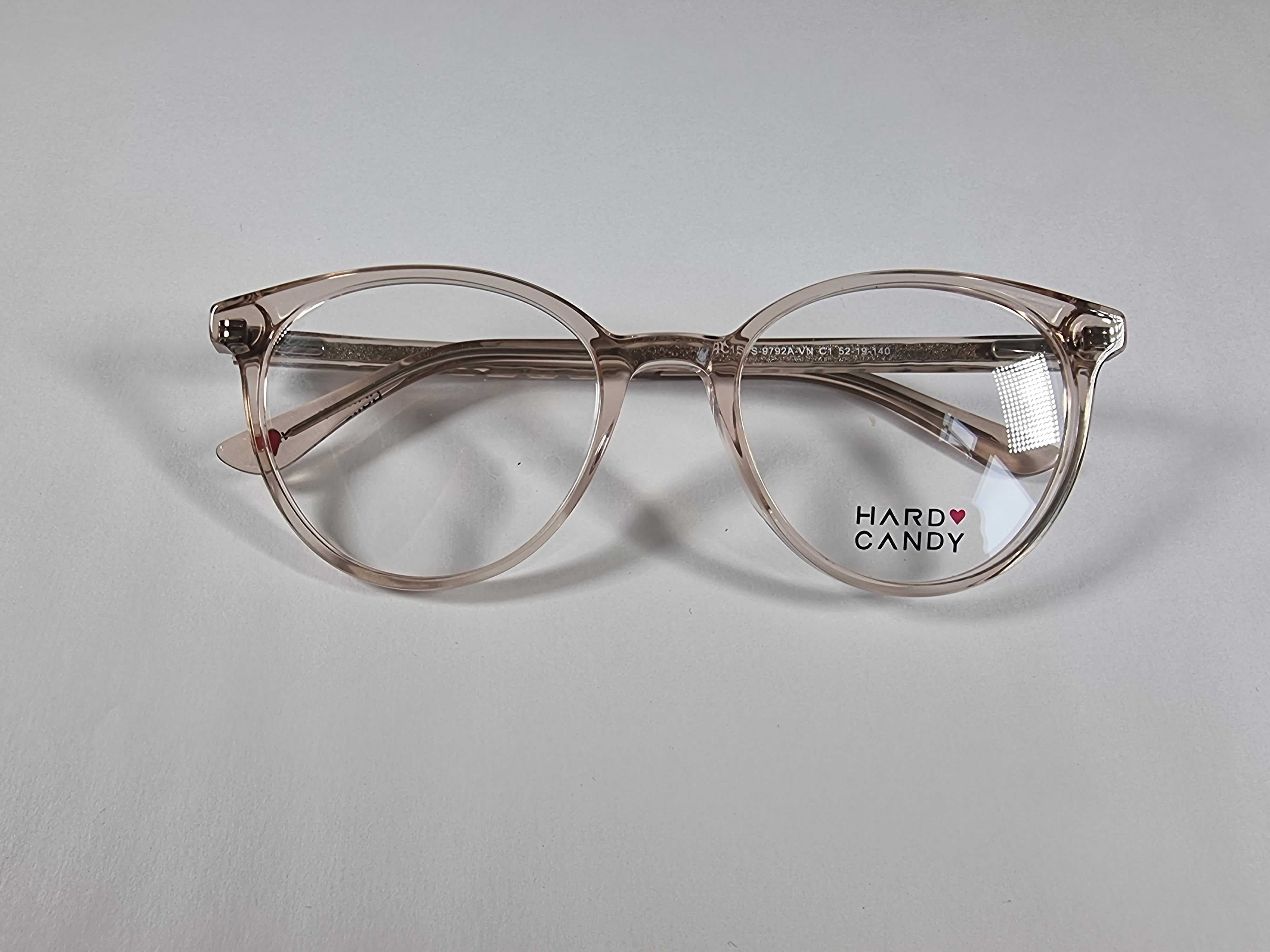 Hard Candy Women’s Round Prescription Eyeglasses, HCV15, Brown