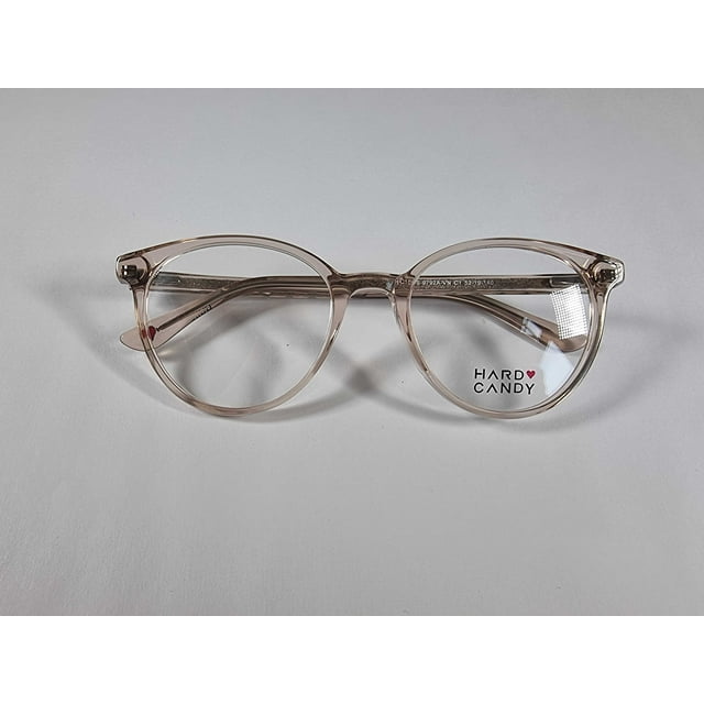 Hard Candy Women’s Round Prescription Eyeglasses, HCV15, Brown