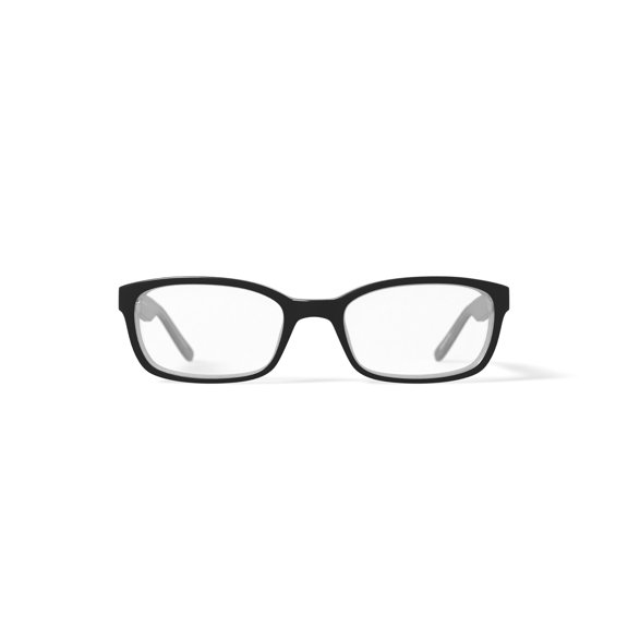 Hard Candy Women's HC17 Rectangular Prescription Eyeglasses with Case, Black