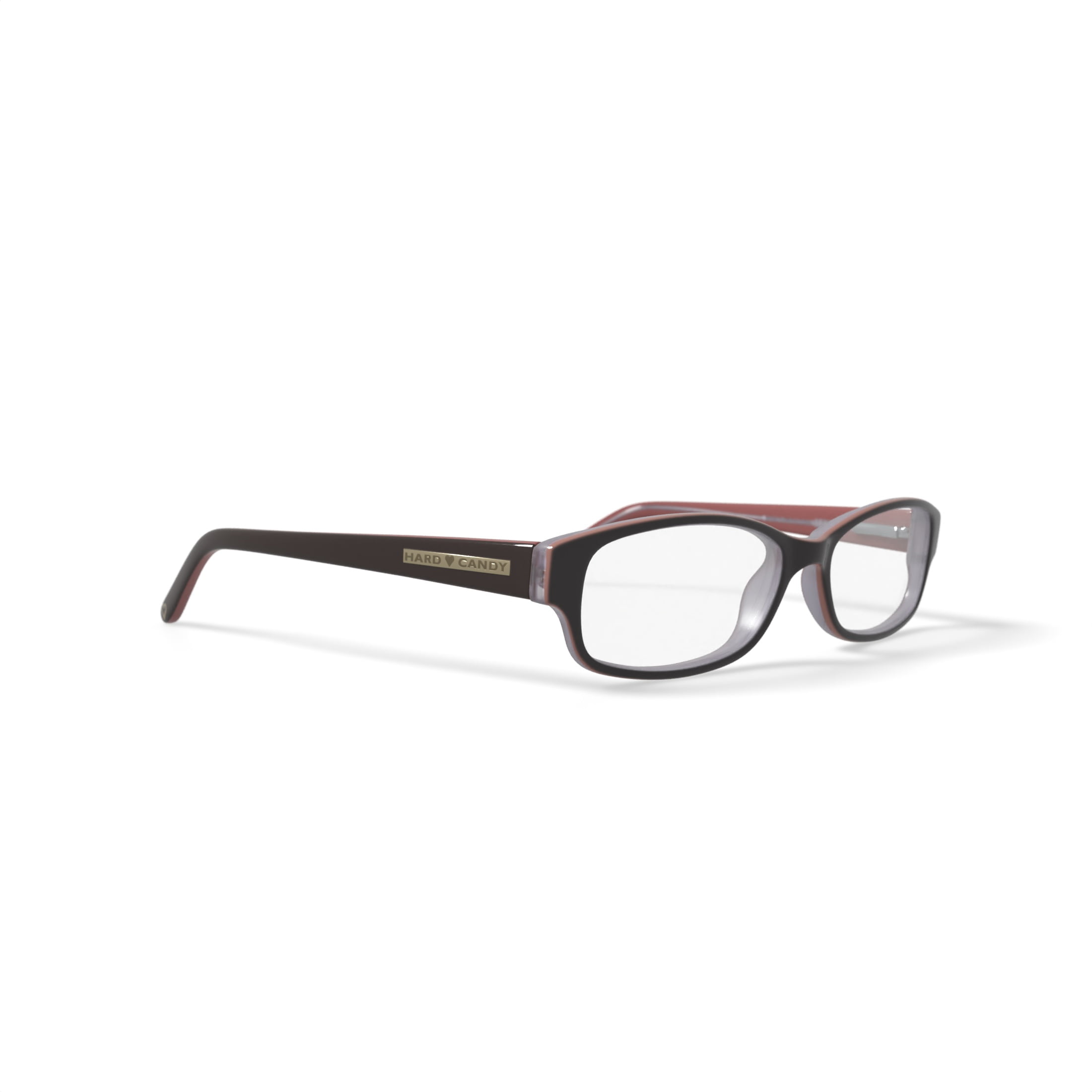 Hard Candy Women's Rx'able Eyeglasses, Hc24, Brown, 51-16-135, with Case