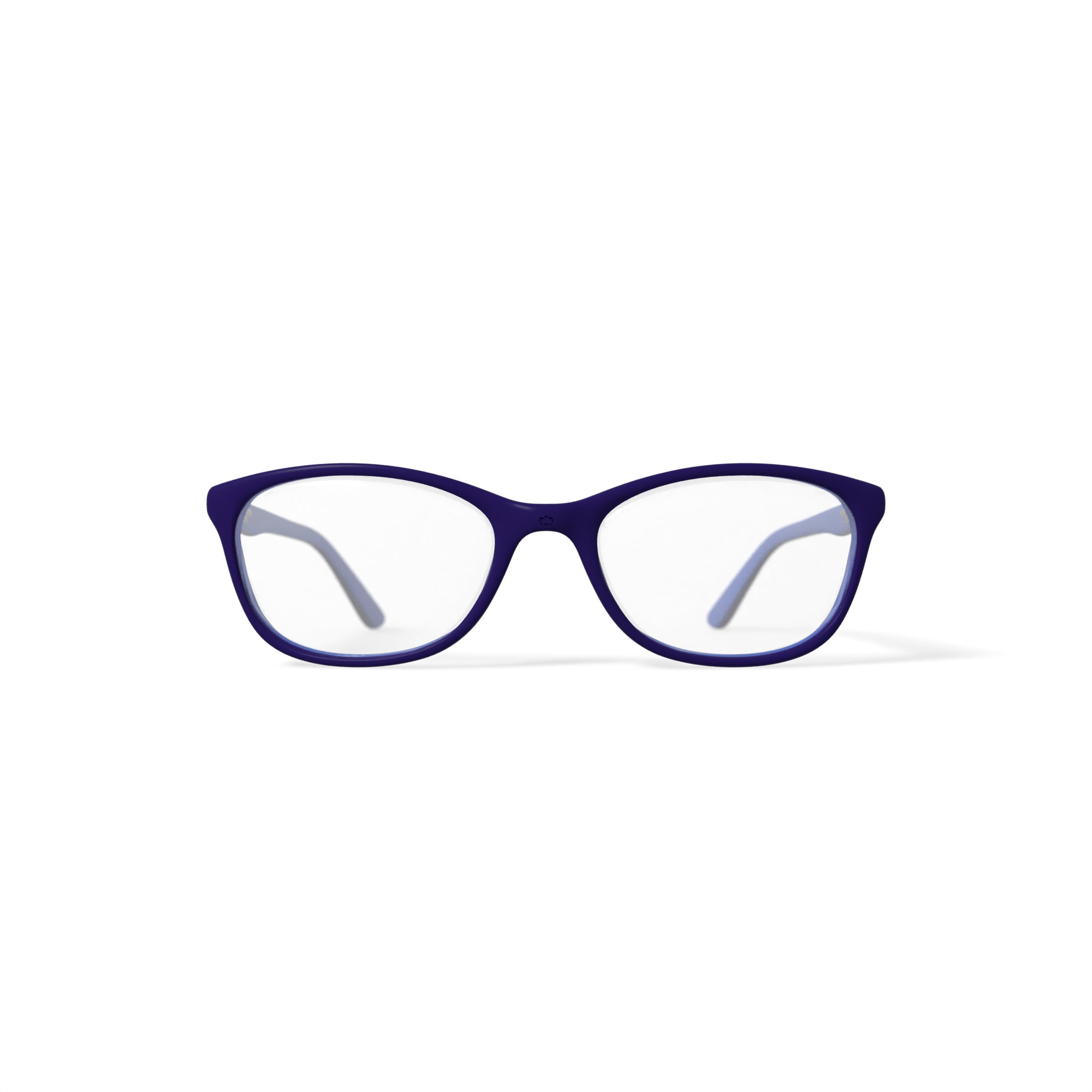 Hard Candy Women's HC40 Square Prescription Eyeglasses with Case, Navy Blue