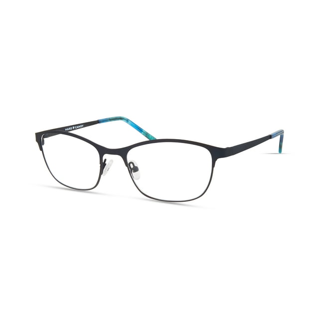 Hard Candy Women's Rx'able Eyeglasses, Hc45, Blue, 5117140, with Case