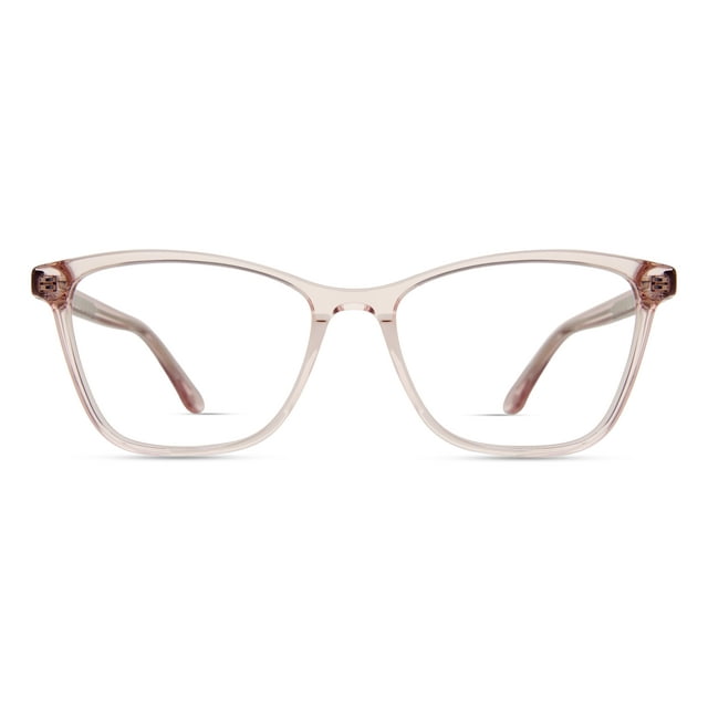 Hard Candy Women's Rx'able Eyeglasses, Hcv16 Crystalline, Crystal Pink