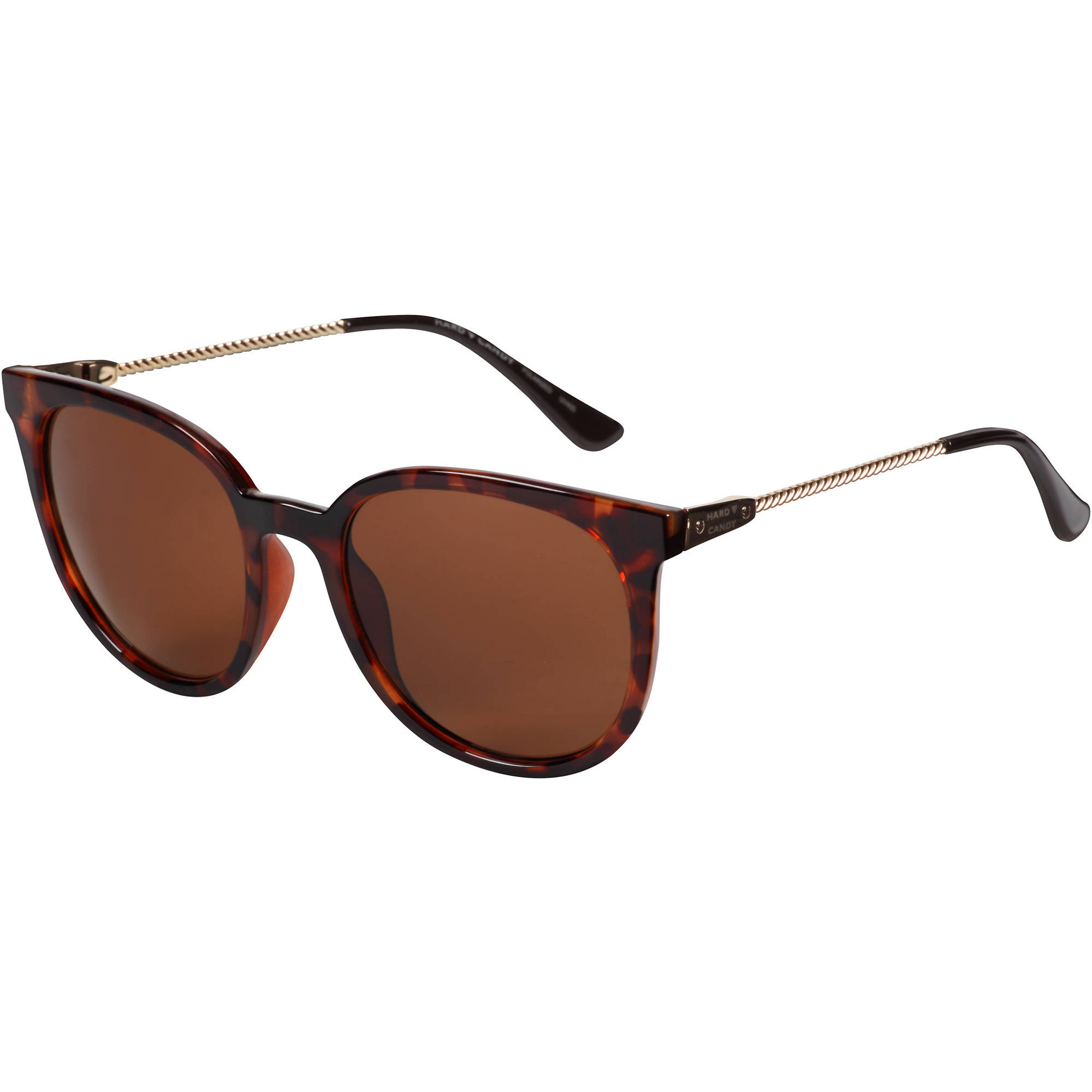 Hard Candy Women's Rx'able Fashion Sunglasses, HS15, Dark Tortoise, 54