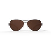Hard Candy Womens Polarized Rxable Sunglasses, Hs03P, White, 59-13-136, with Case