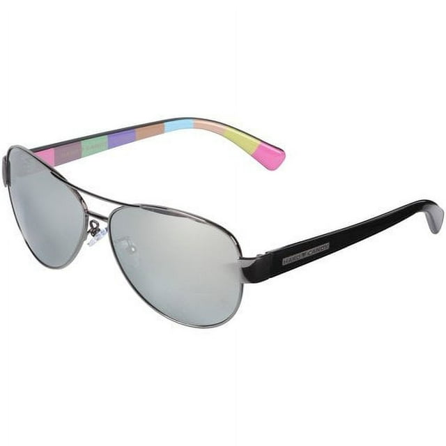 Hard Candy Womens Polarized Rx'able Sunglasses, Hs04P, Gun Metal, 59-13-136, with Case