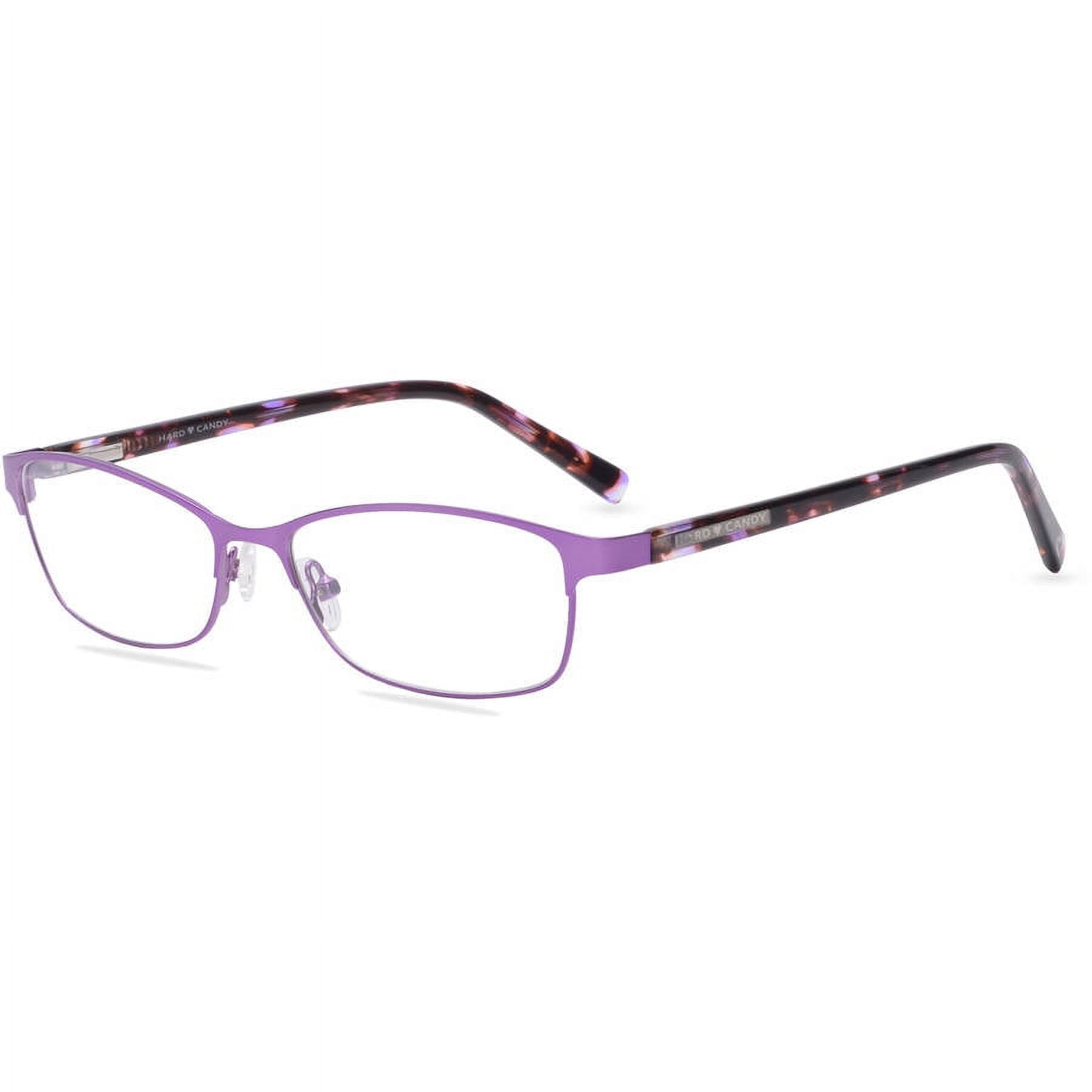 Hard Candy Womens Prescription Eyeglasses Hc21 Matte Dark Purple