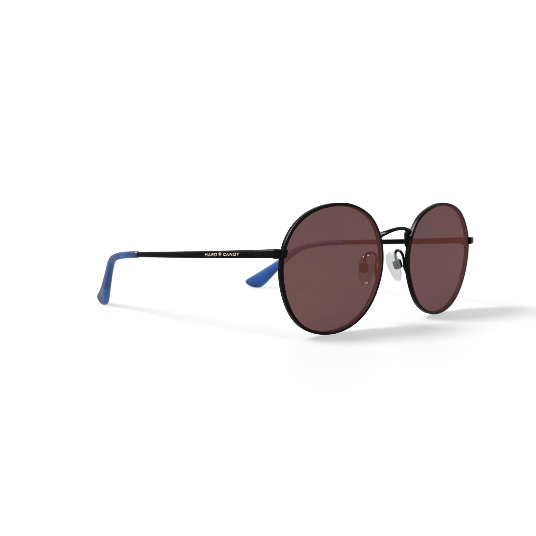Hard Candy Women's Rectangle Rx'able Sunglasses Hs18 Matte Black