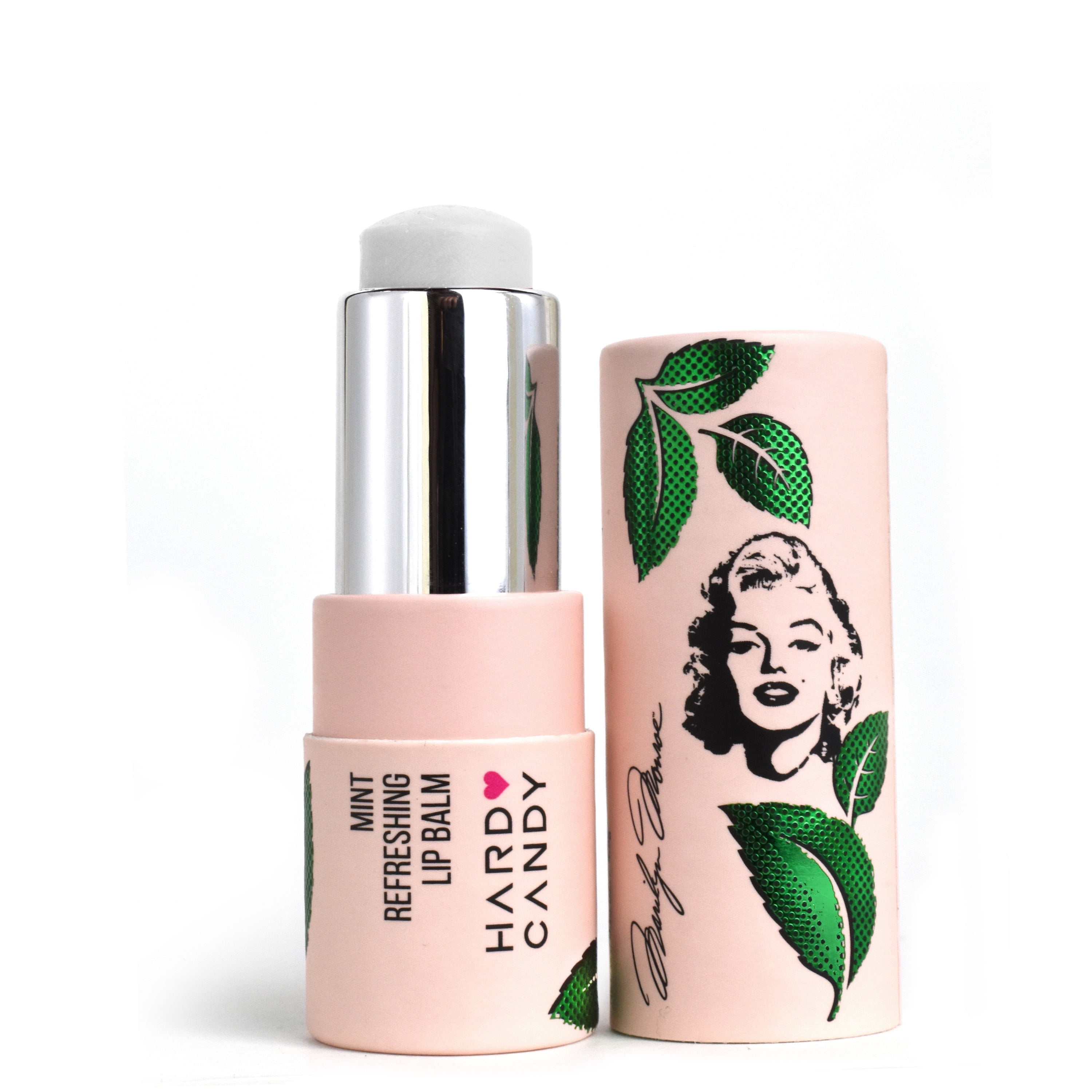 リリマリモモ Hard Candy xMarilyn Monroe Lip Balm, Refreshing Mint, clear balm