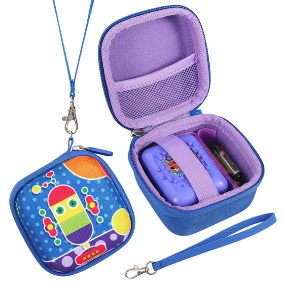 Hard Carrying Case Compatible Interactive Toy Digital Pet and Case,suitable for Bitzee virtual electronic pet storage travel bracket box(Case Only) Blue