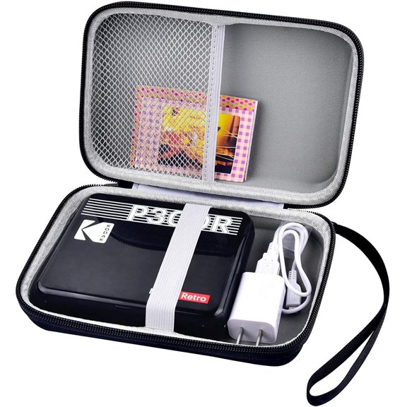 Hard Carrying Case Compatible with Kodak Mini 3 Retro/ Kodak All-New Mini Shot 3 Square/ Kodak Mini Shot 3 Retro Portable Wireless Instant Camera & Photo - Black (Bag Only)