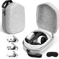 thumbnail image 1 of Hard Carrying Case Compatible with Meta Oculus Quest 2/Quest 3/Meta Quest 3S/Elite Version VR Gaming Headset and Touch Controllers Accessories, VR Headset Travel Bag for Travel and Home Storage, 1 of 7