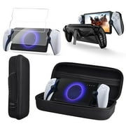 Hard Carrying Case Compatible with Playstation Portal, EVA Portable Travel Case for PS 5 Portal Accessories, Tempered Glass Screen Protector, Protective Cover, Hard Shell Protective Bag (Set A)