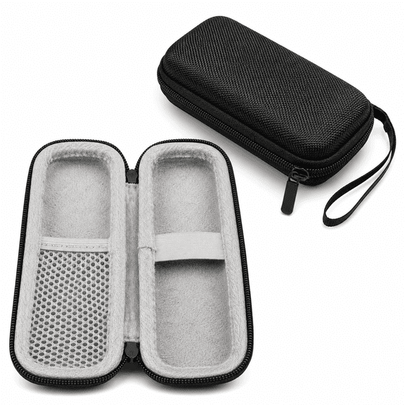 Hard Carrying Case Compatible with Tonfarb A20 Voice Recorder, EVA Protective Storage Bag with Mesh Pocket and Elastic Strap, Portable Travel Organizer Pouch for Digital Audio Recorder, Black