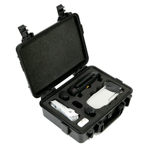 Hard Carrying Case For Drone Military Spec Protection Shockproof Design Water Resistant Abs Material With Double Sponge Interior Stores Accessories Securely For Outdoor Use