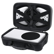 Hard Carrying Case, Game System Suitcase, Shockproof Travel Case Compatible with Xbox Series S Console, Cables, Remote Controls