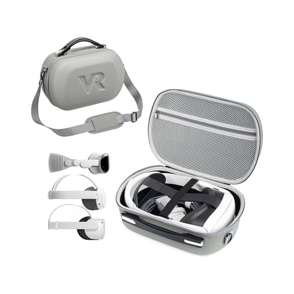 Hard Carrying Case for Meta Quest 3, Quest 2, Vision Pro, Large Capacity Travel Case for Oculus Quest 3 VR Gaming Headset and Touch Controllers Accessories